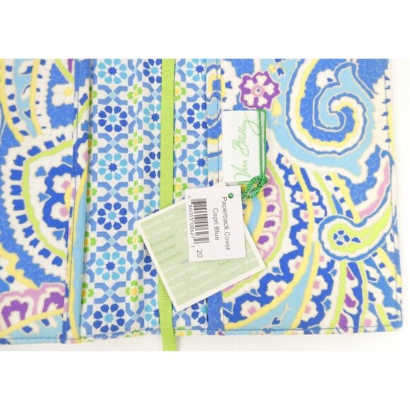 Vera Bradley Capri Blue Paperback Book Cover NWT - Picture 8 of 10